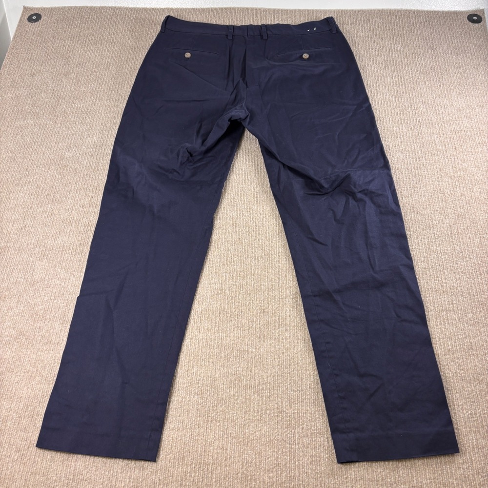 J. Crew Bedford Navy Blue Cotton Dress Pants Men's Size 34x31 EUC - Picture 3 of 9